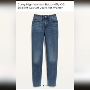 Old Navy Curvy High-Waisted OG Straight Ankle Length